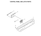 Jenn-Air JDTSS244GL0 control panel and latch parts diagram