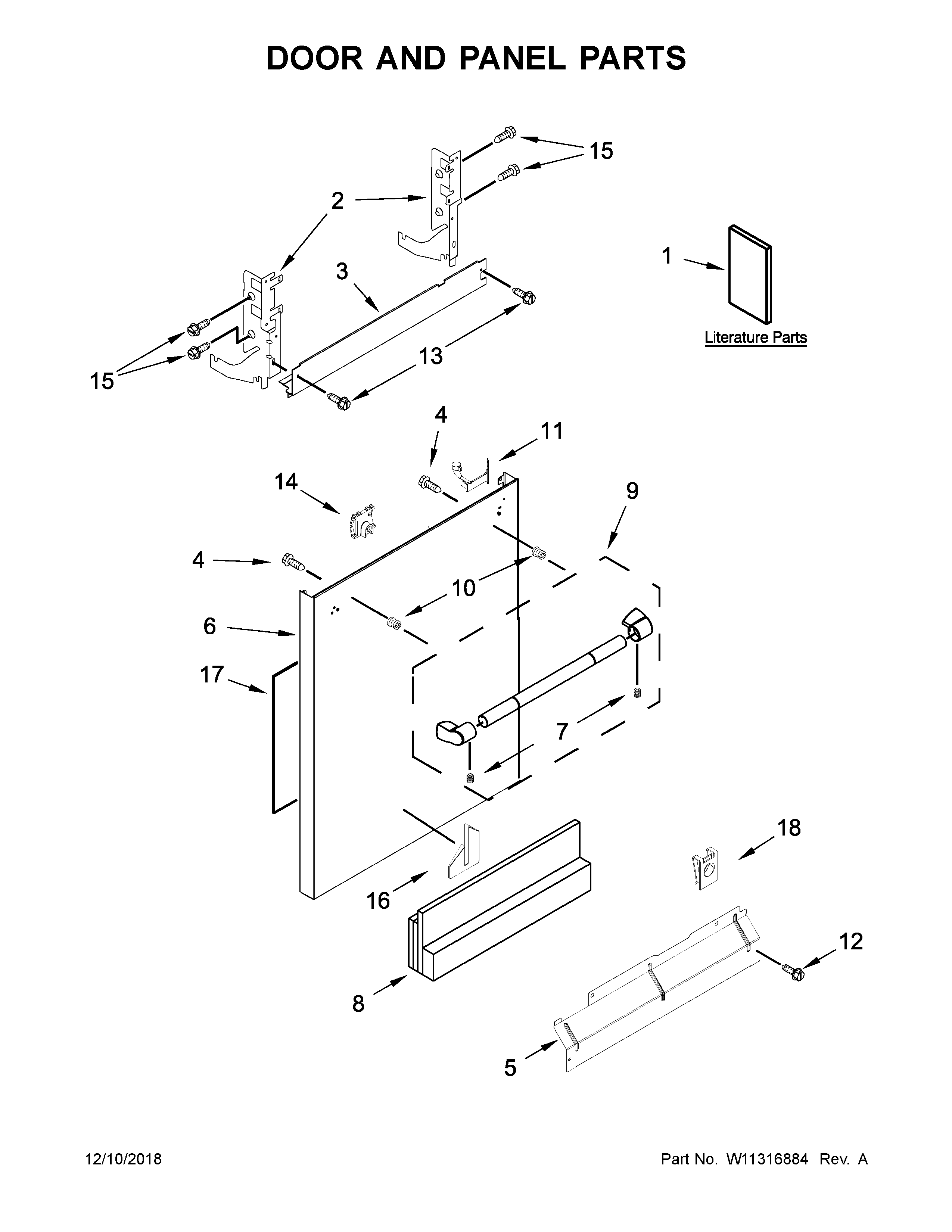 Door and panel parts