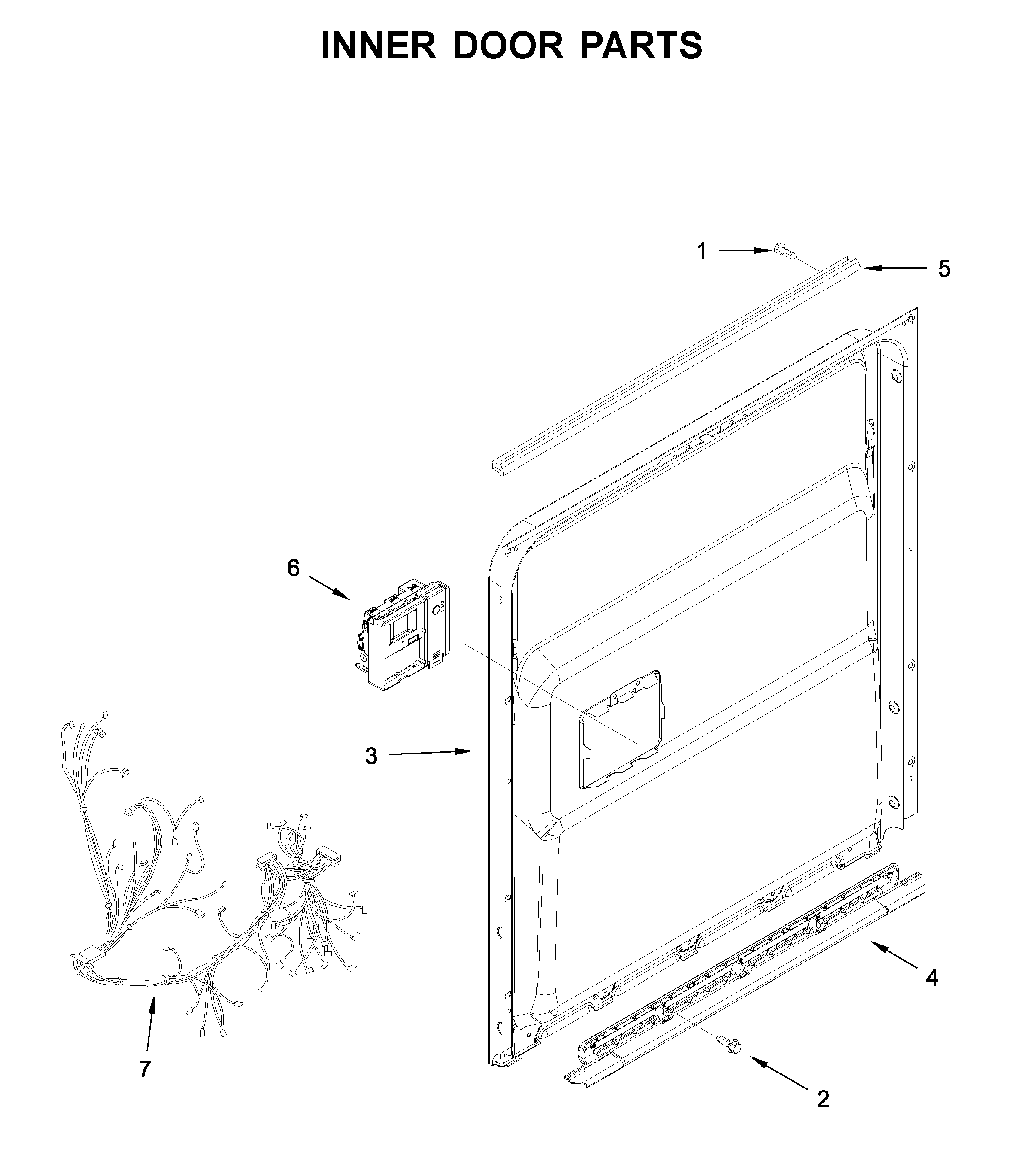 Inner door parts