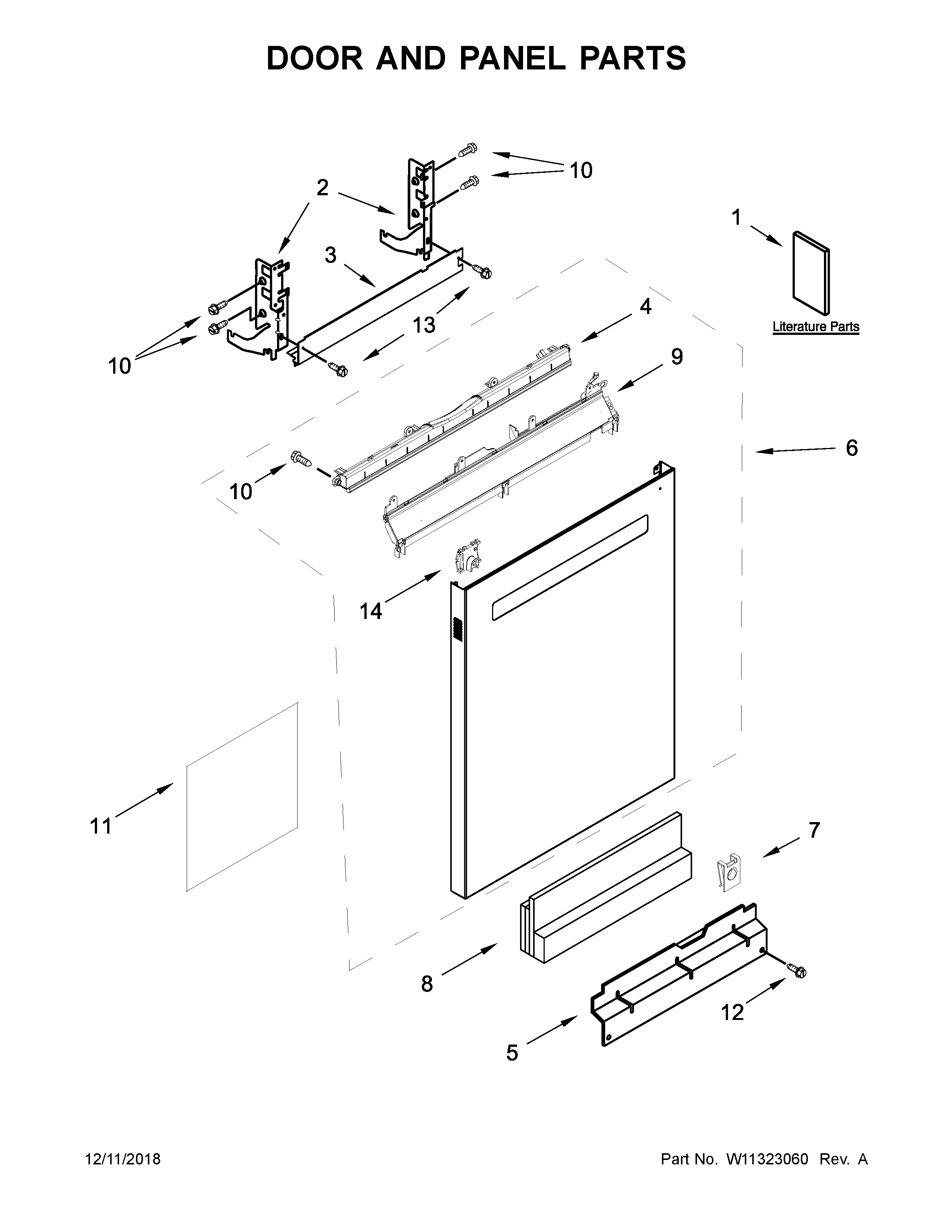 Door and panel parts