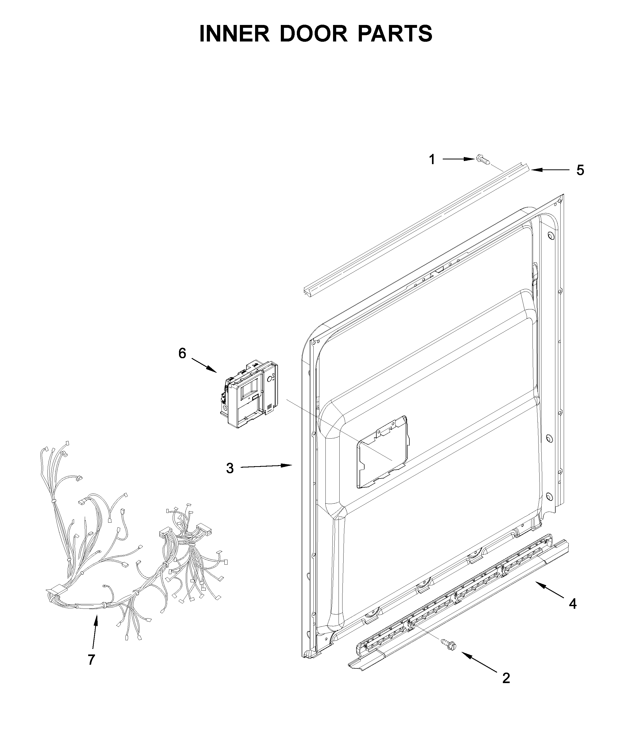 Inner door parts