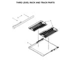 Jenn-Air JDTSS247HS0 third level rack and track parts diagram