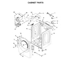 Amana YNED5800HW0 cabinet parts diagram