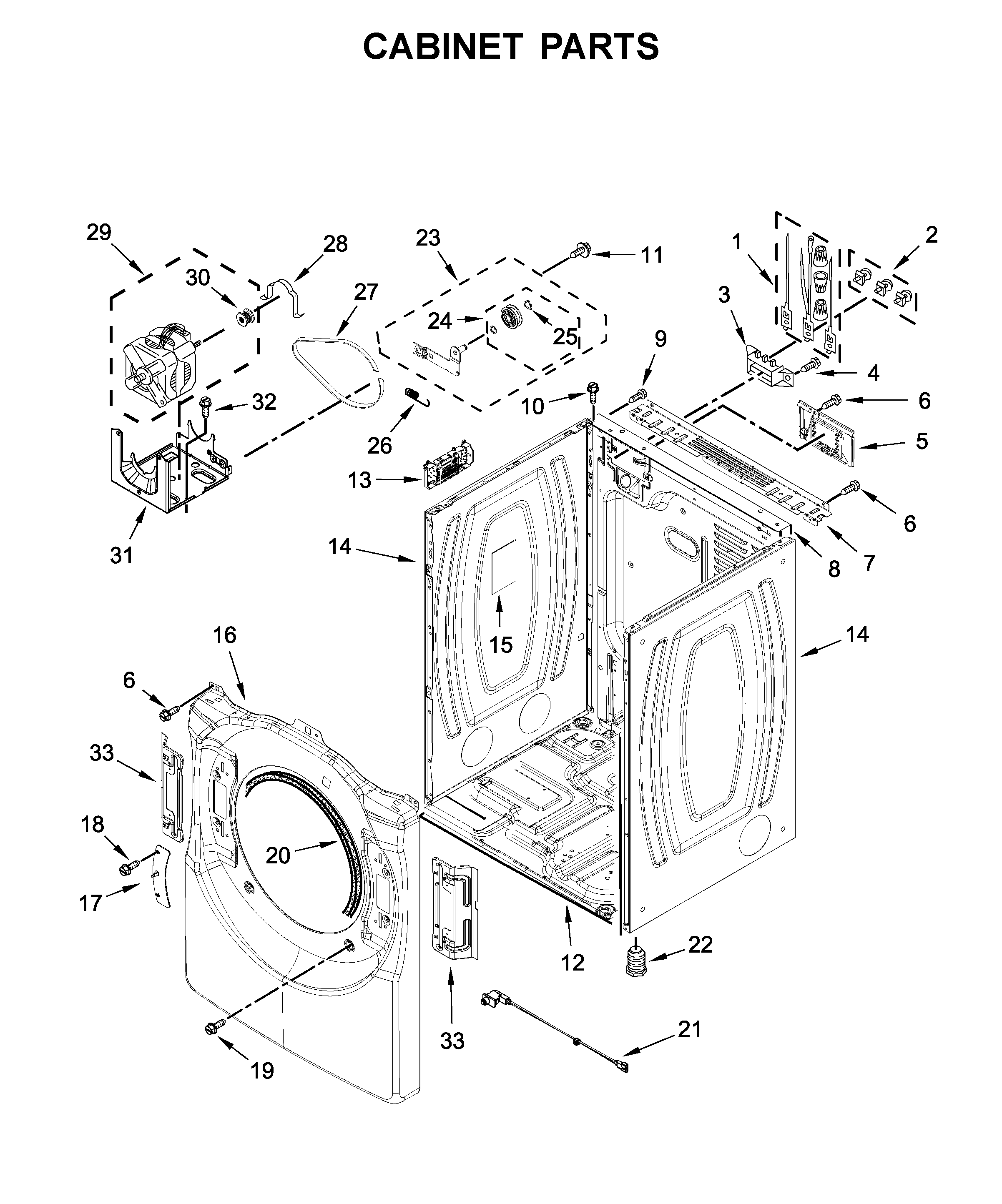 Cabinet parts