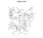 Whirlpool YWED560LHW0 cabinet parts diagram