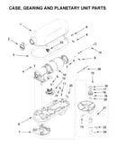 Case, gearing and planetary unit parts