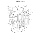 Whirlpool WGD560LHW0 cabinet parts diagram