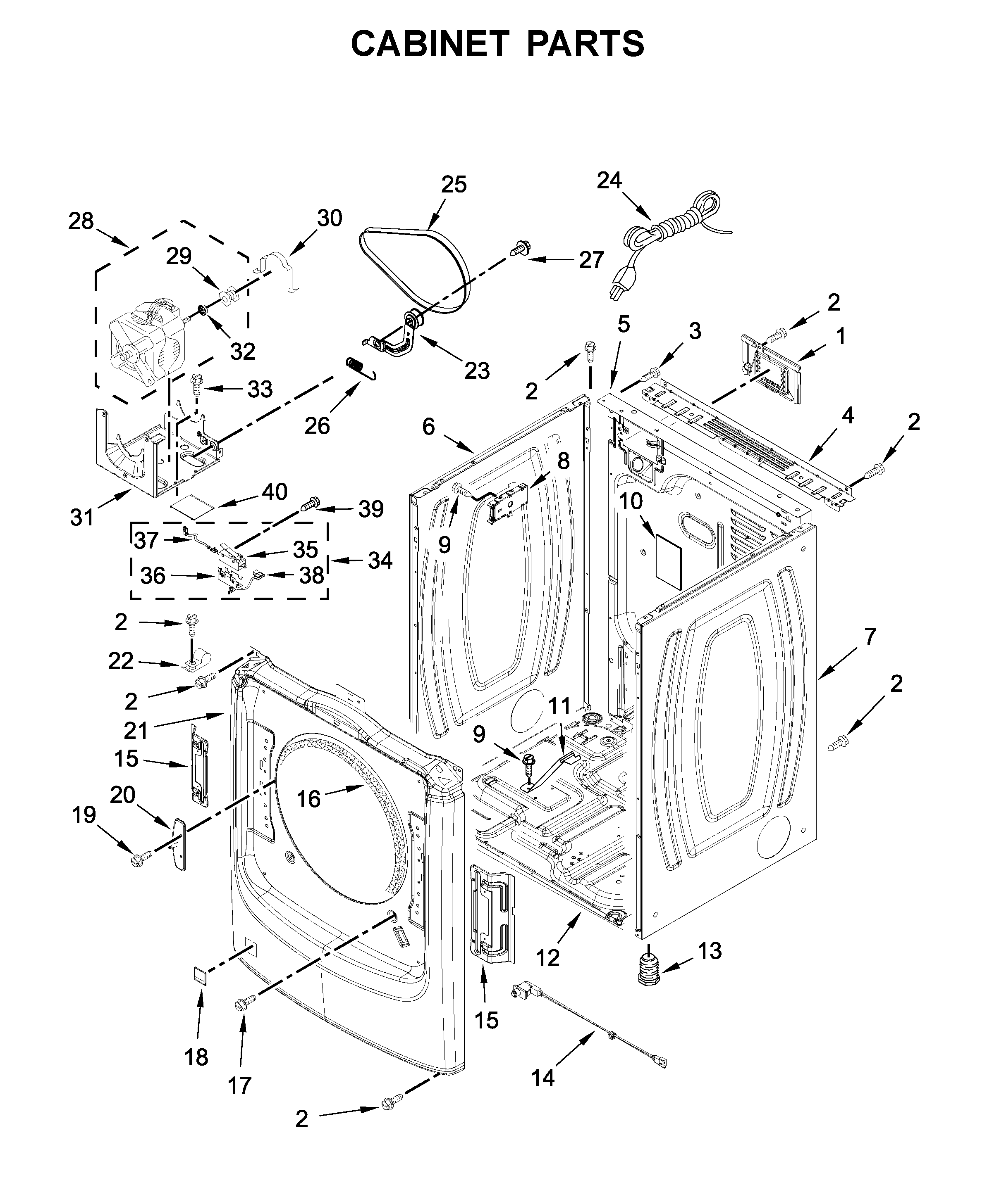 Cabinet parts