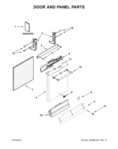 Door and panel parts