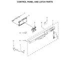 Maytag MDB8979SEZ0 control panel and latch parts diagram