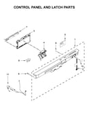 Control panel and latch parts