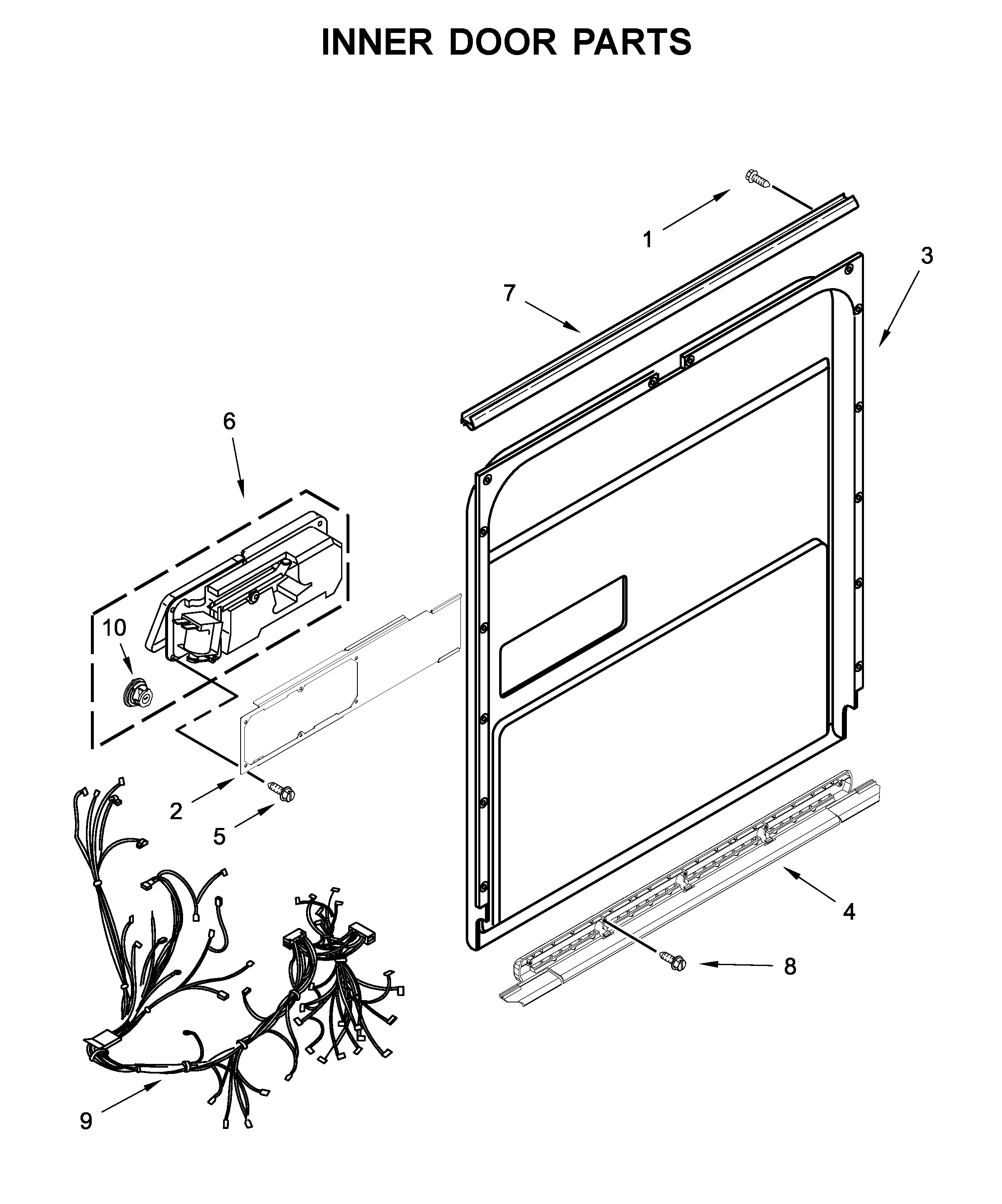 Inner door parts