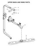 Upper wash and rinse parts