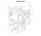 Maytag MGD8630HW0 cabinet parts diagram