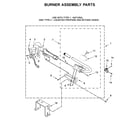 Maytag MGD8630HW0 burner assembly parts diagram