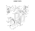 Maytag MED8630HC0 cabinet parts diagram