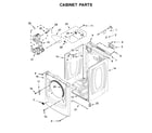 Maytag YMED5630HW0 cabinet parts diagram