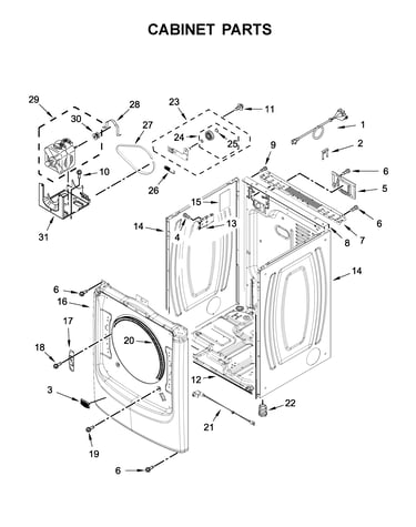 Cabinet parts
