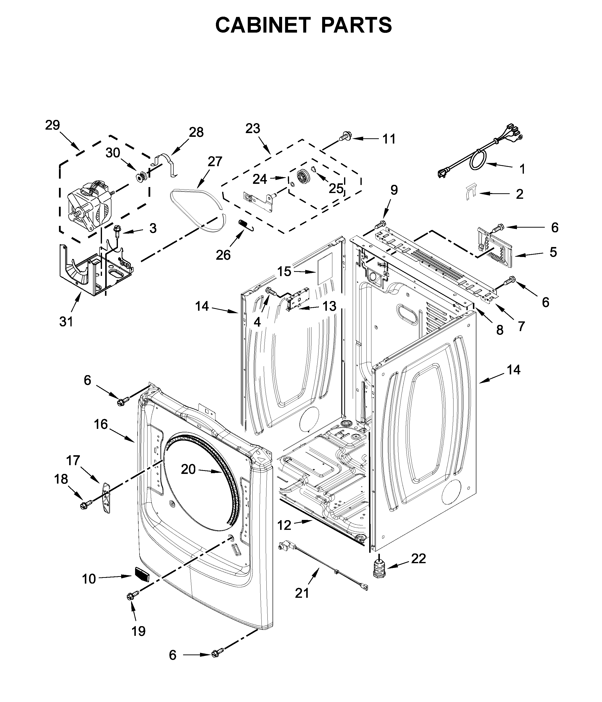 Cabinet parts