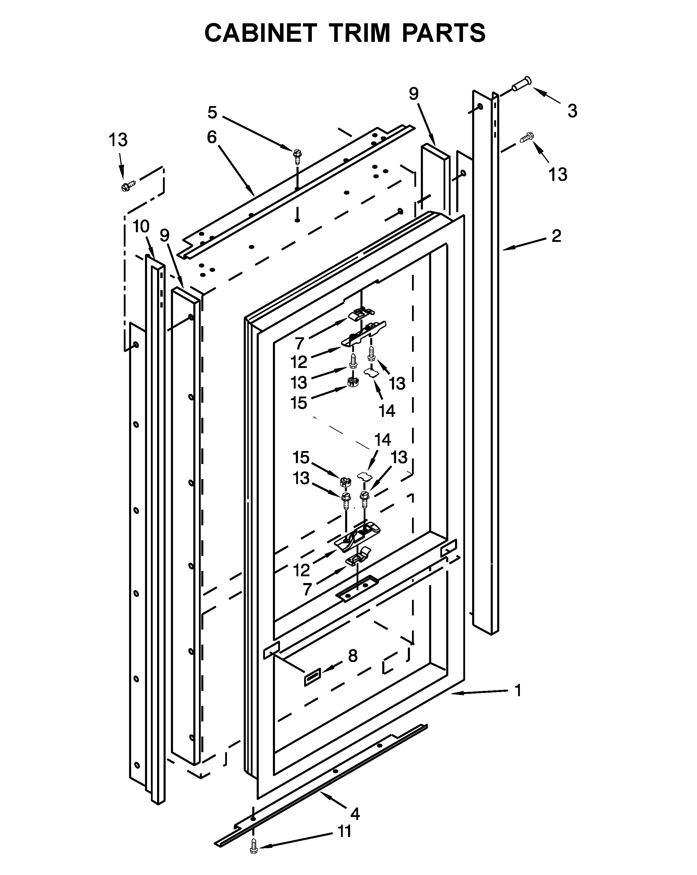 Cabinet trim parts