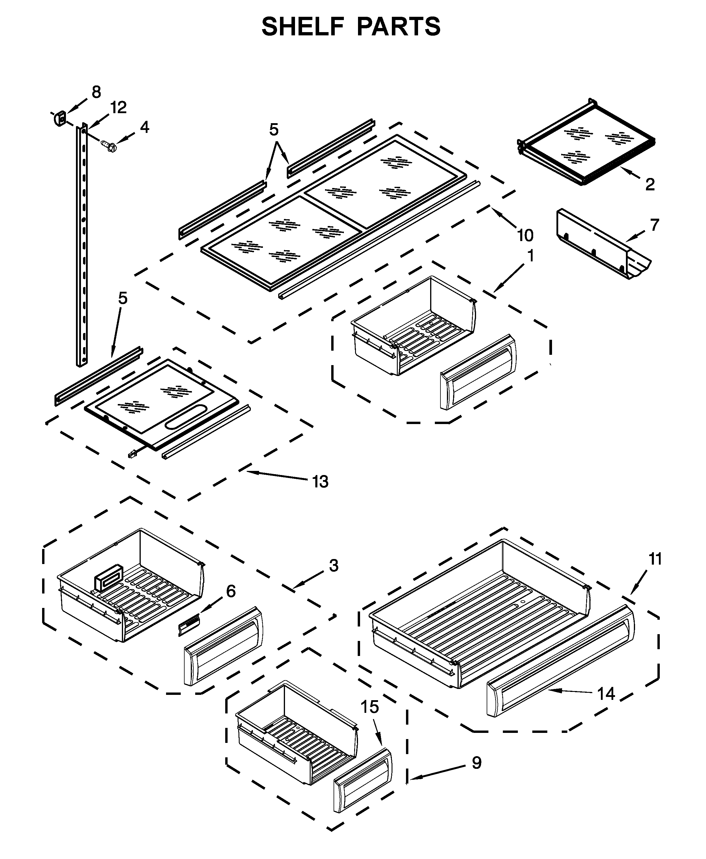 Shelf parts