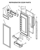 Refrigerator door parts