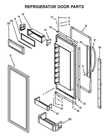 Refrigerator door parts
