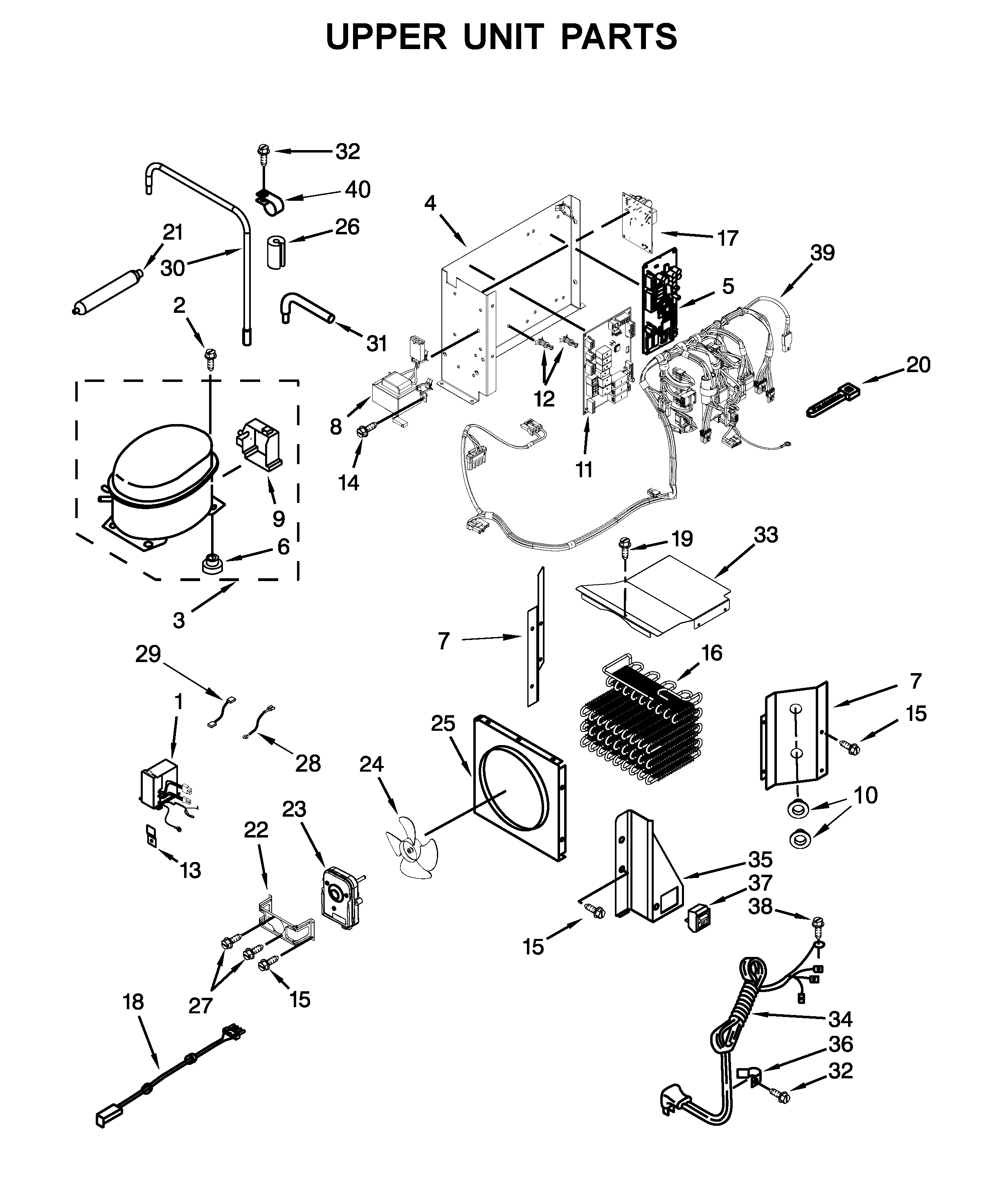 Upper unit parts