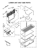 Lower unit and tube parts