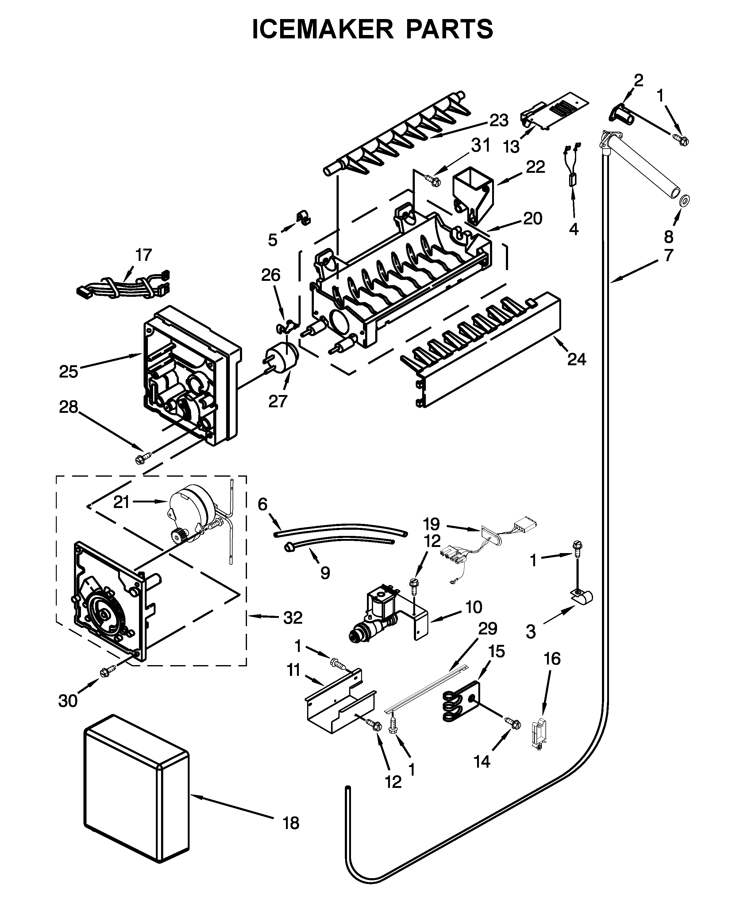 Icemaker parts