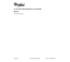Whirlpool WFC310S0ES2 cover sheet diagram
