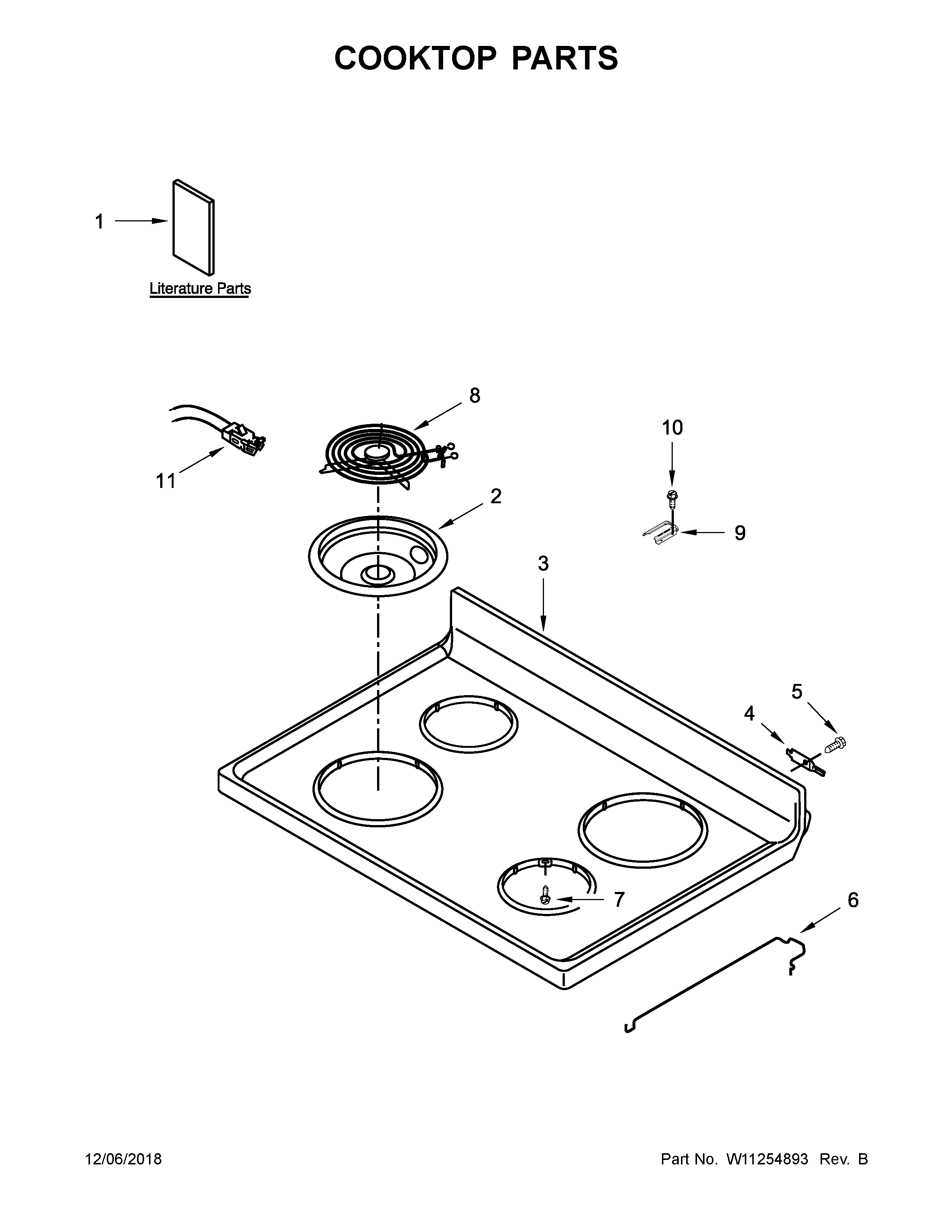 Cooktop parts