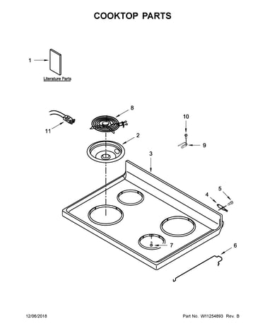 Cooktop parts