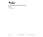 Whirlpool WFC310S0ES3 cover sheet diagram