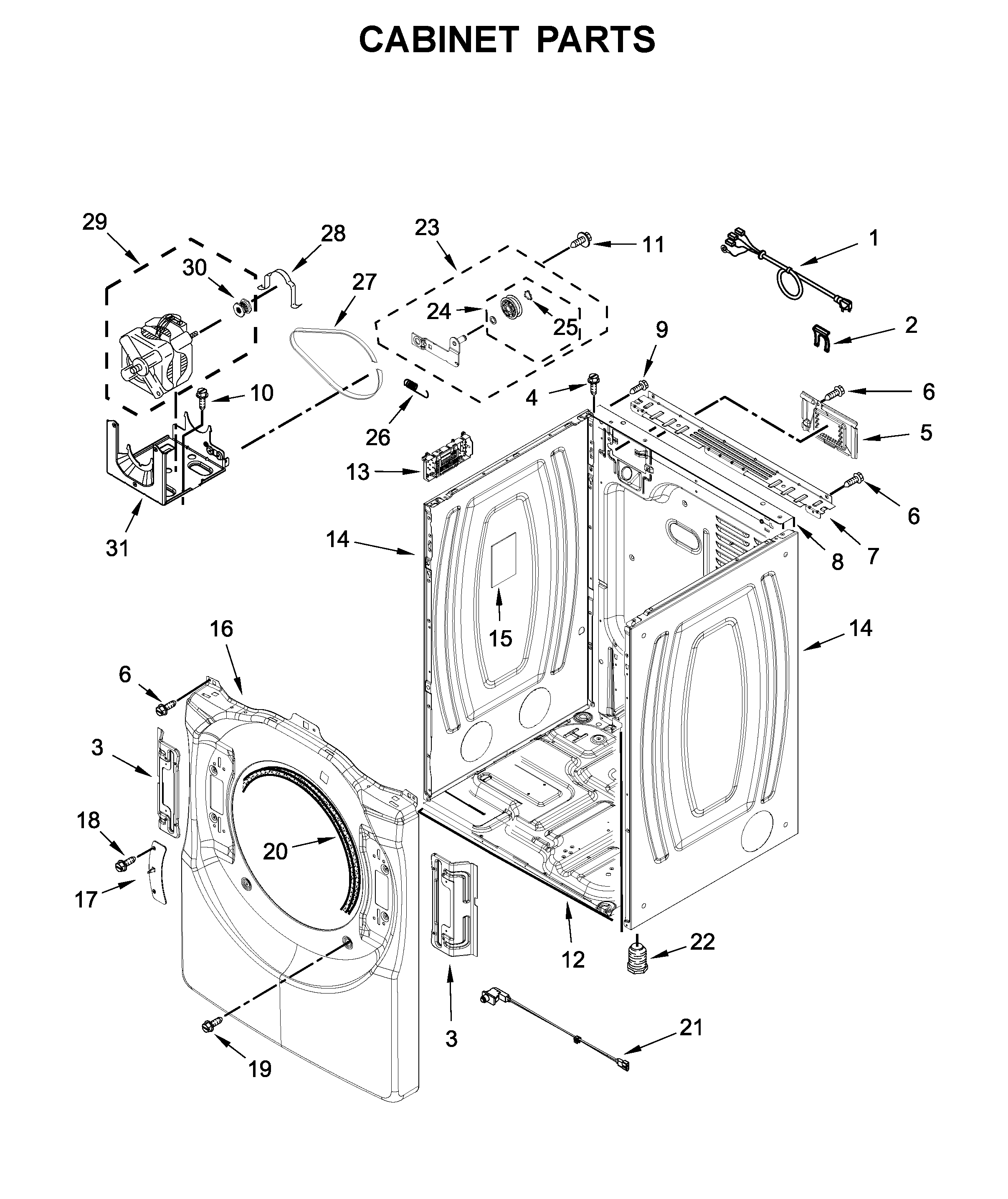 Cabinet parts