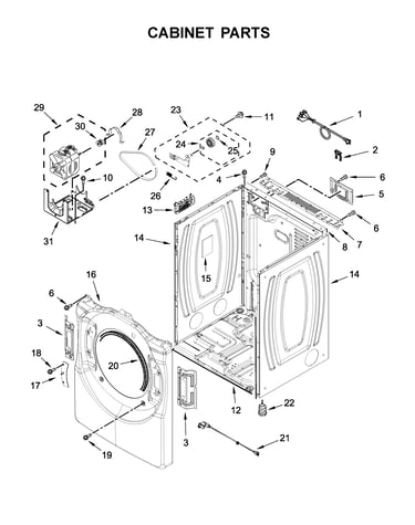 Cabinet parts