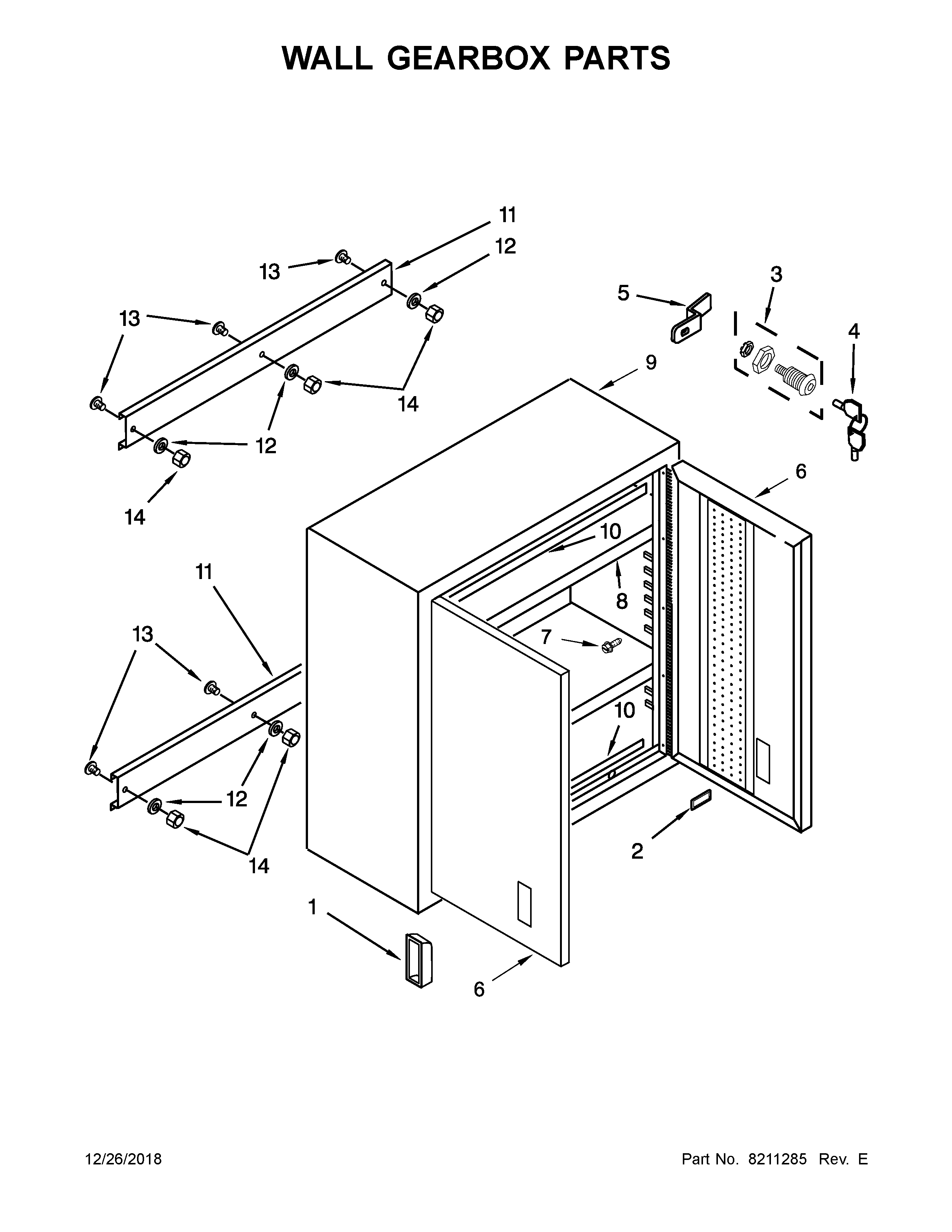 WALL GEARBOX PARTS