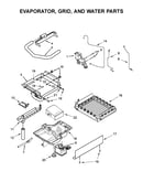 Evaporator, grid, and water parts