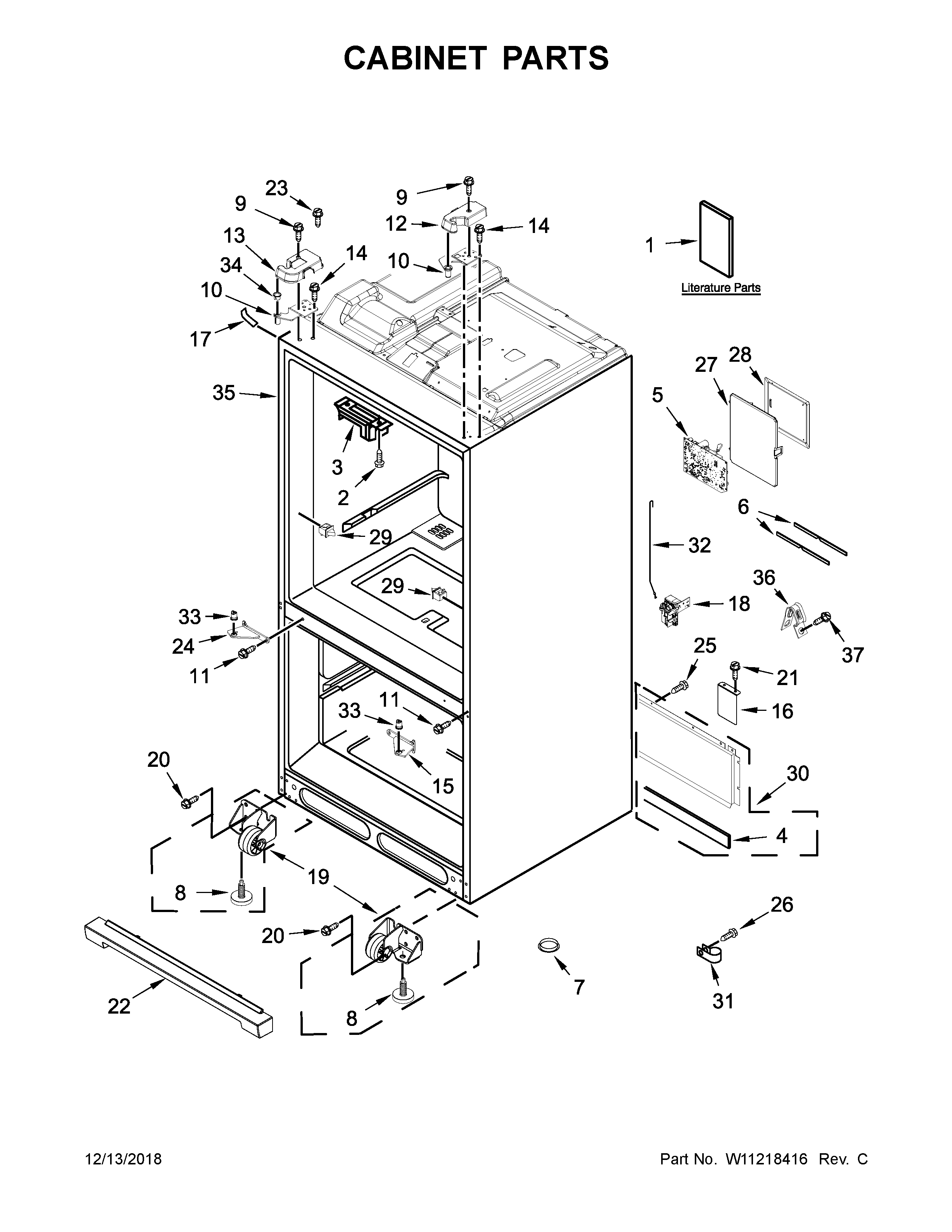 Cabinet parts