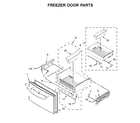 Whirlpool WRF757SDHV00 freezer door parts diagram