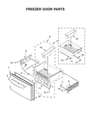 Freezer door parts