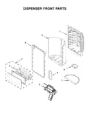 Dispenser front parts