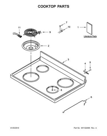 Cooktop parts