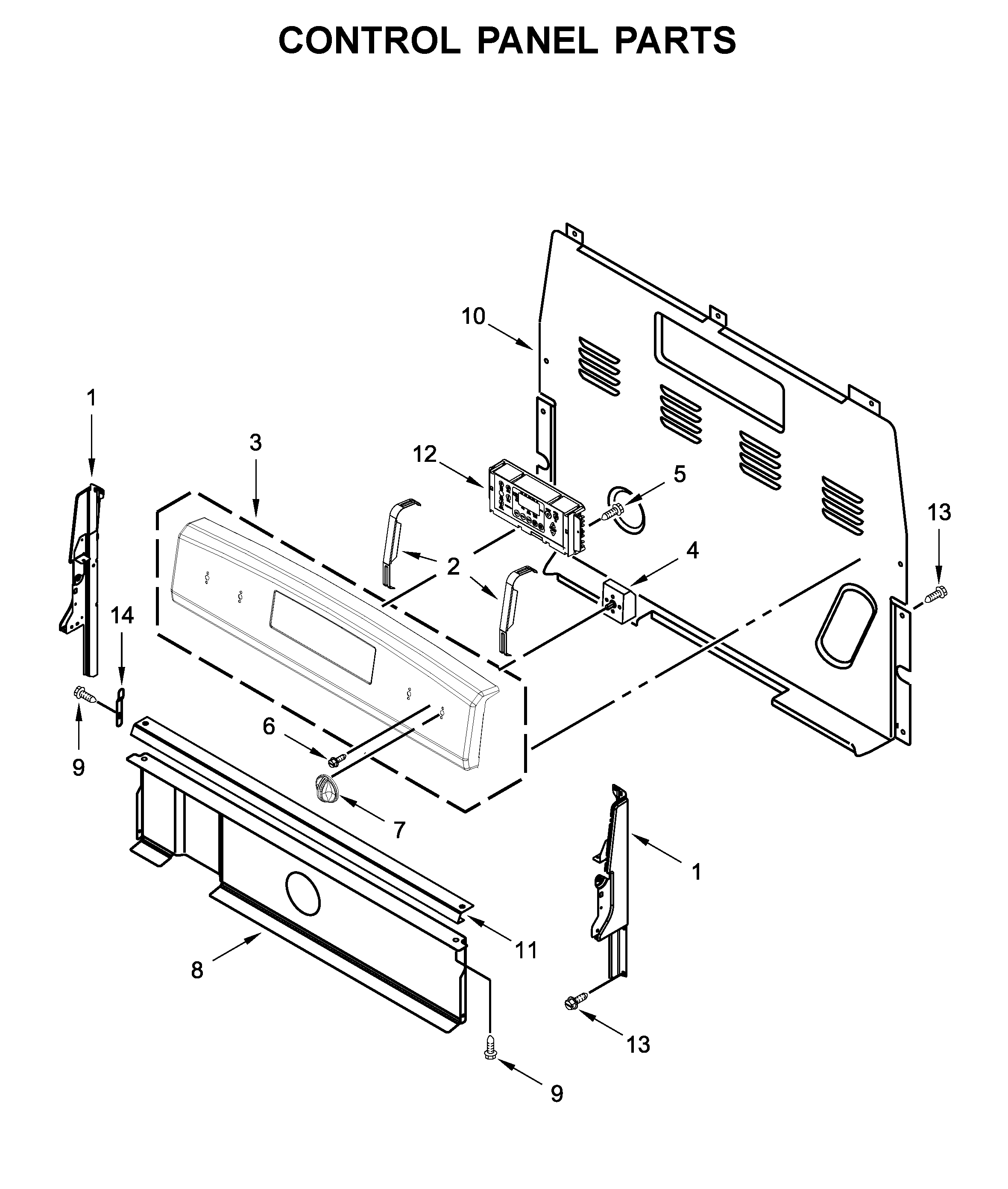 CONTROL PANEL PARTS