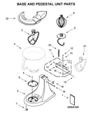 Base and pedestal unit parts