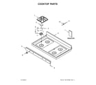 Whirlpool WFG510S0HS1 cooktop parts diagram