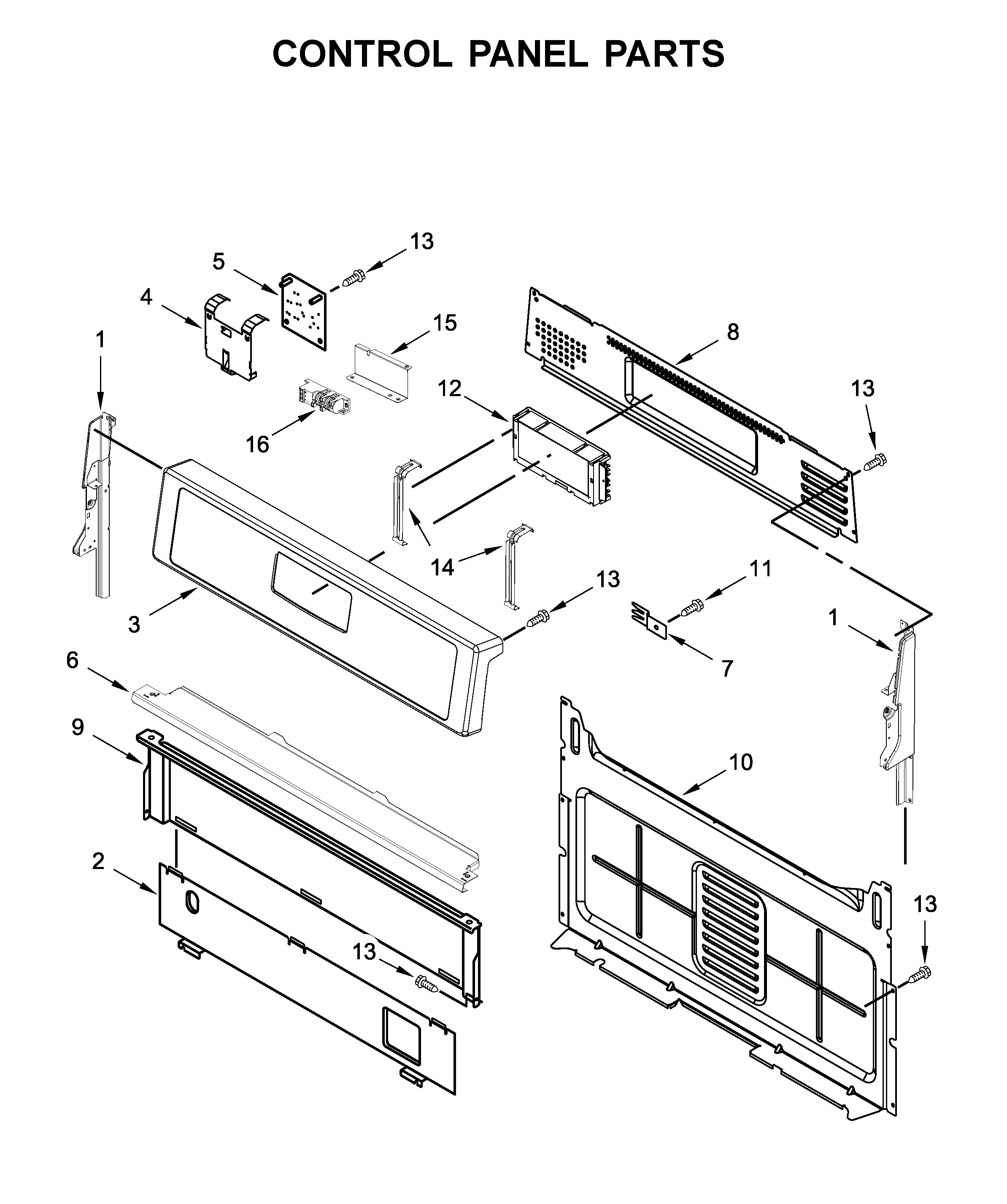 Control panel parts