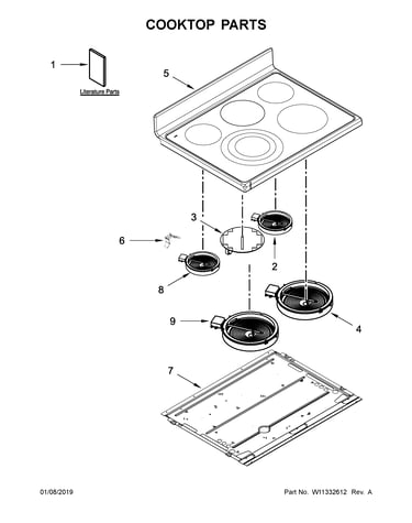 Cooktop parts