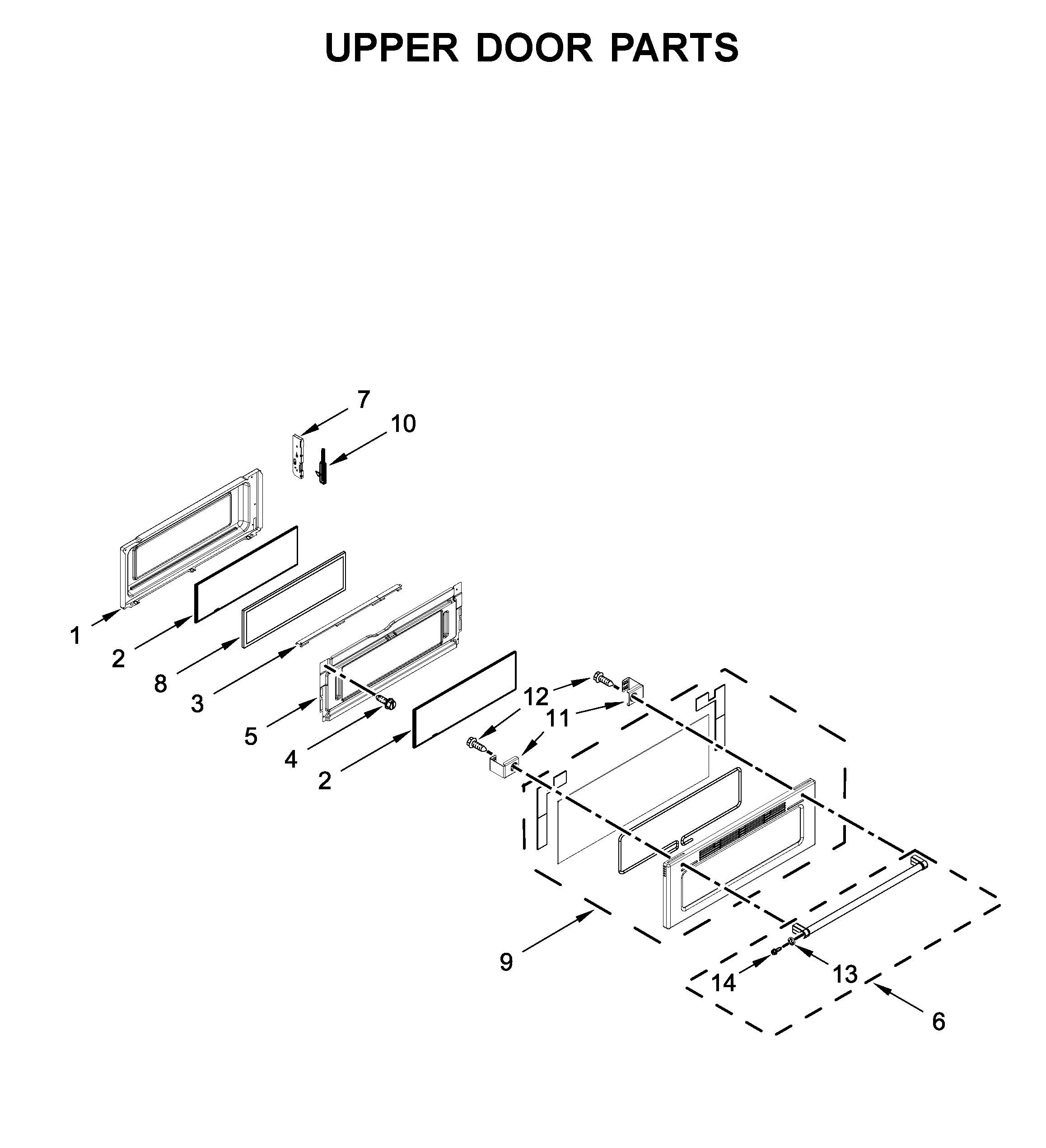 Upper door parts