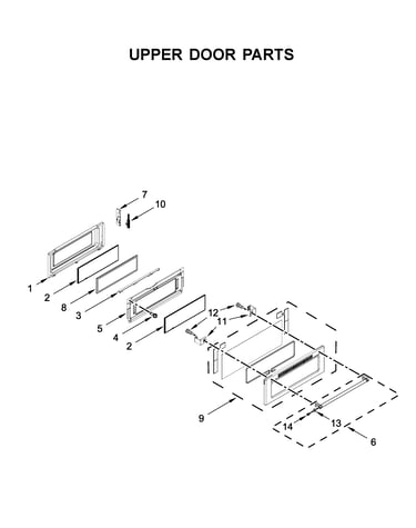Upper door parts
